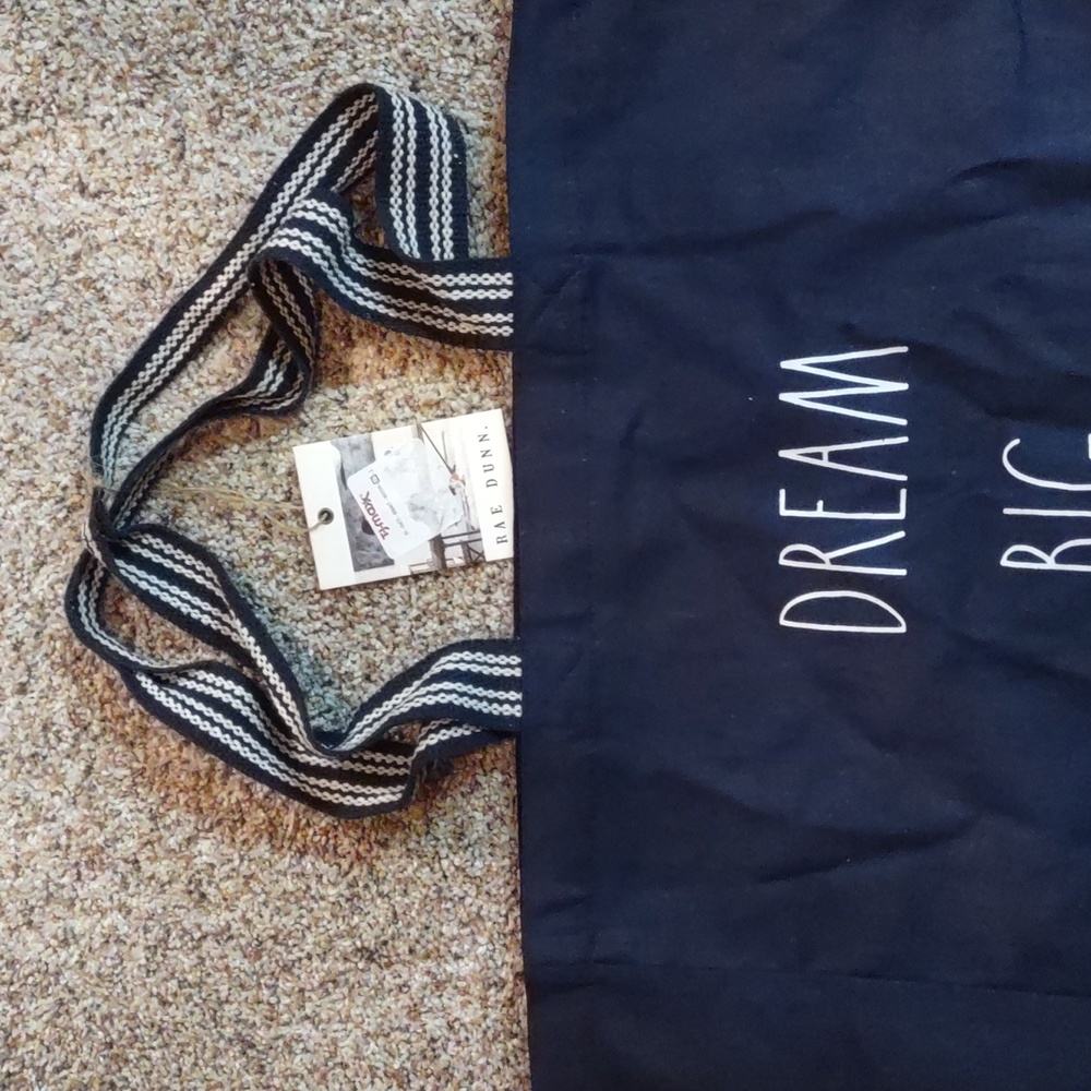 Rae Dunn Dream Big Bag Tote NWT - Picture 3 of 6